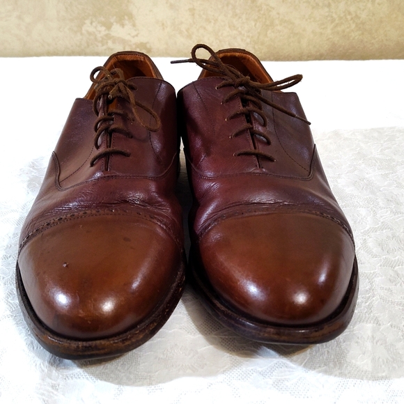 Ballys of Switzerland Men's Brown Cap Toe Dress Shoe - Bally Shoe Bags Included - Picture 3 of 16